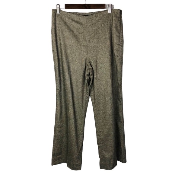 Talbots Petite Brown Tweed Wool Straight Dress Pants 12 - Picture 1 of 6